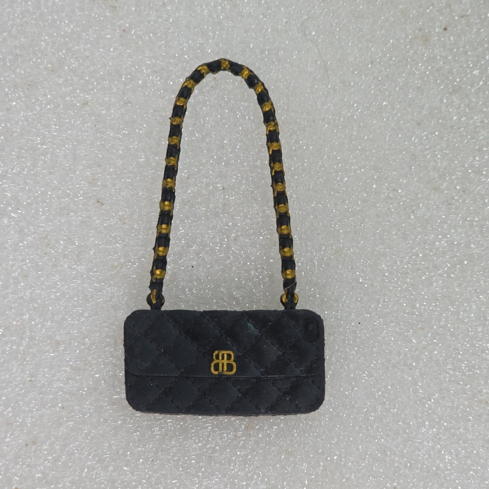 L.O.L. Surprise OMG Winter Disco Dollie Black Purse BB Replacement Toy 2"
